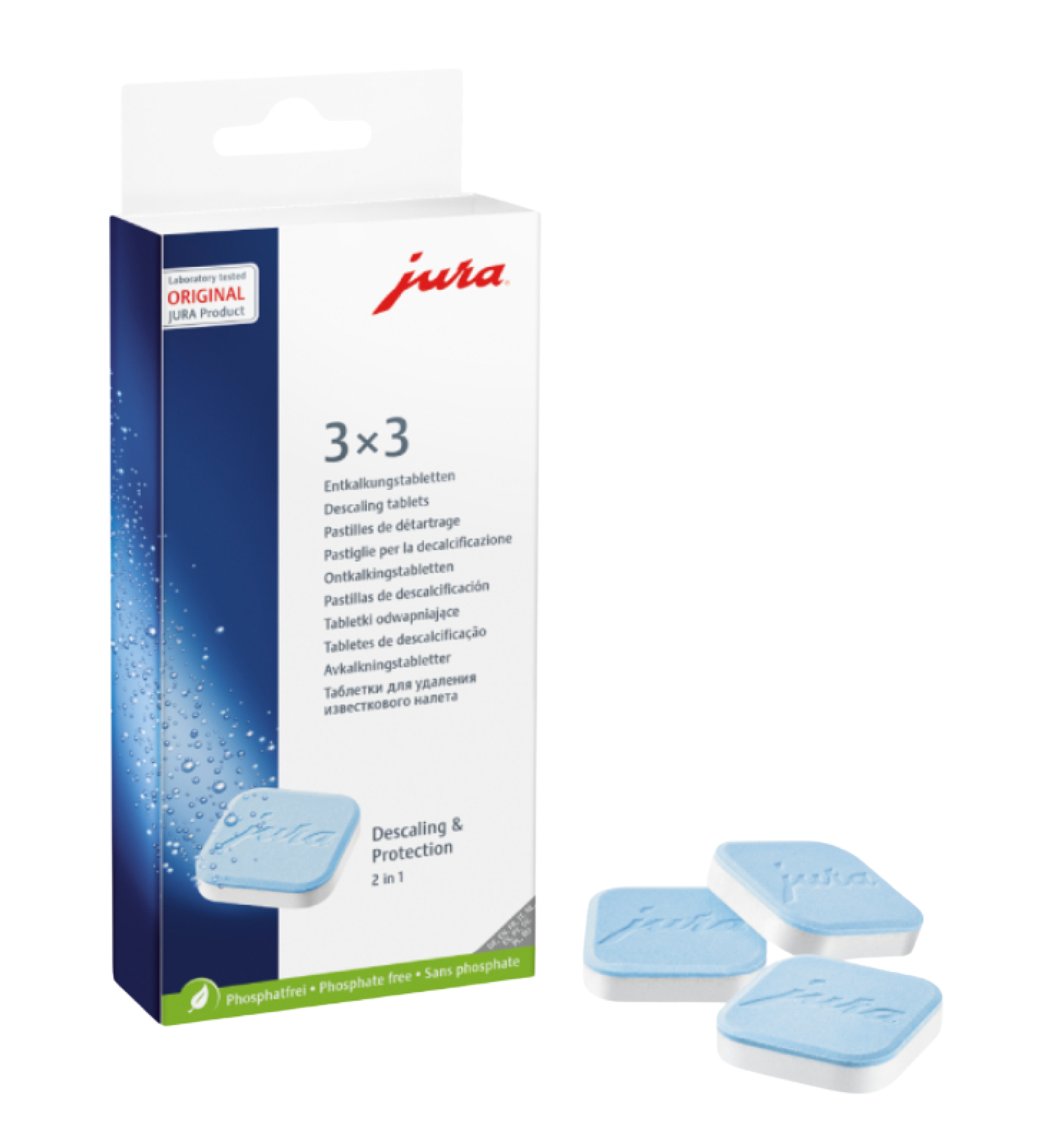 Pastillas de descalcificacion de 2 fases – Pack de 3×3 uds.